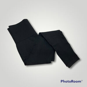 𝅺homma Black Seamless High Waisted Compression Leggings Women's Size XL